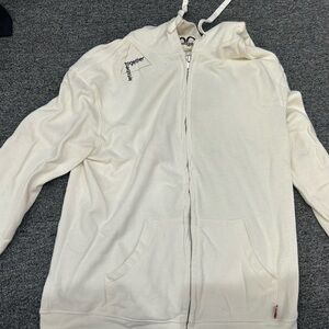 GAP free city women’s Cream Zip-Up Hoodie